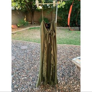 Planet Blue ruffled Maxi Dress, NWT